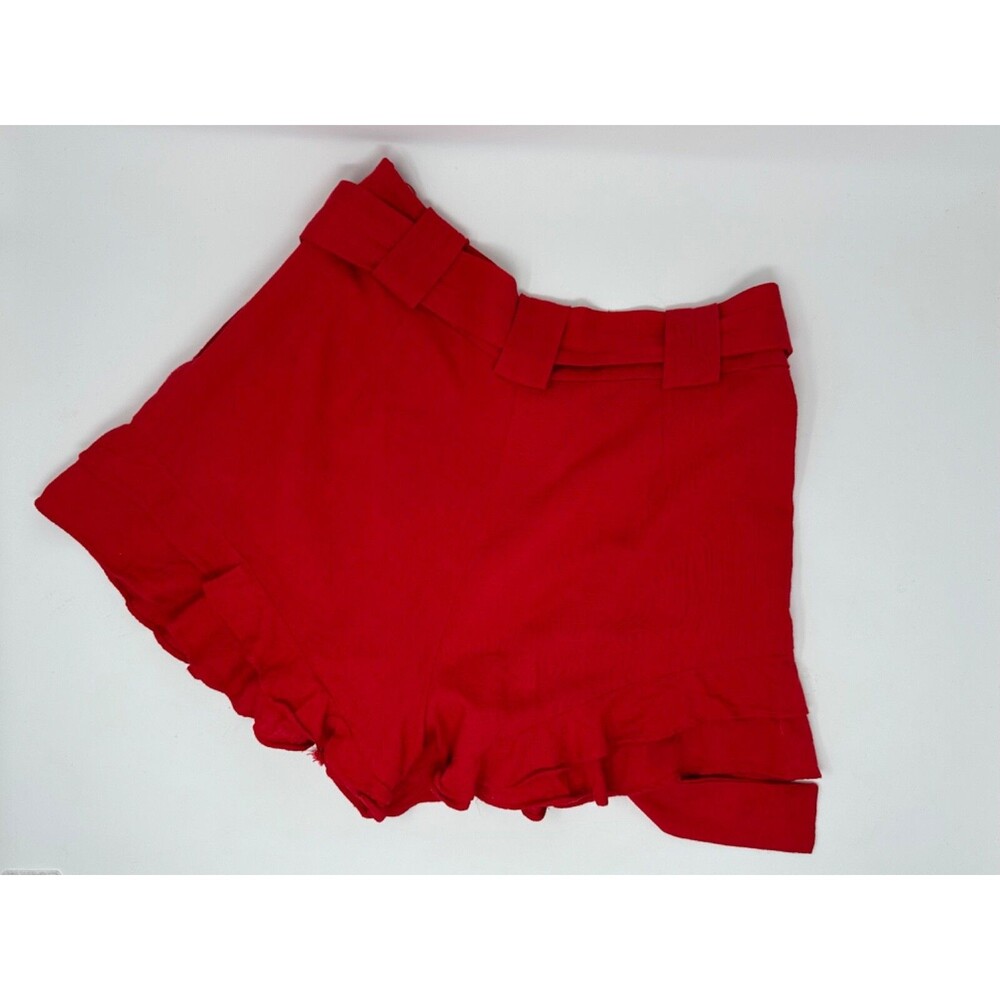 Chriselle JOA women's shorts, size S small, red, with waist tie